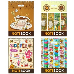 Блокнот 13*18см  48л "Кофе" на гребне