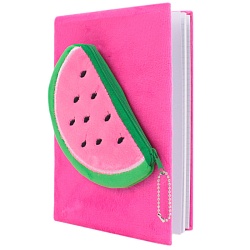 Блокнот 14,5*21см 80л "Фрукты" с монетницей ассорти