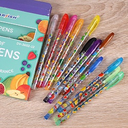 набор ручек гел. 12цв. "darvish" с блеском 