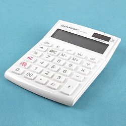 калькулятор настольный 12 разр. "darvish" 105*146*25мм  белый