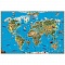 карта мира обитатели земли (в пластик. тубусе)