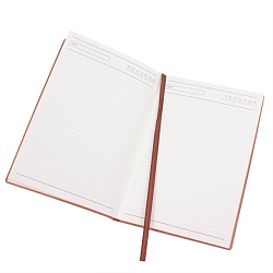 ежедневник а5 недатиров. 100л обложка кож.зам. коричневая