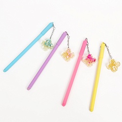 ручка шар. синяя  с брелоком