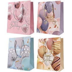 пакет подарочный 18*23*10см  "happy birthday" шары