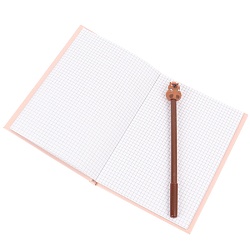 Блокнот 13*18см 50л в клетку + ручка "Капибара"