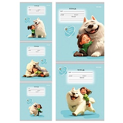 тетрадь  12л клетка цв. обл "лучшие друзья"