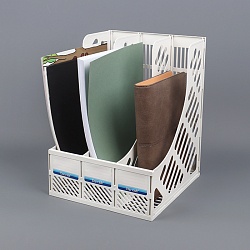 лоток вертикальный 3 отделения сборный белый