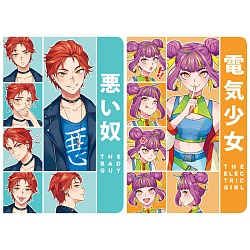 Блокнот-точкабук. Манга. Парень и девушка в линию А5  48л