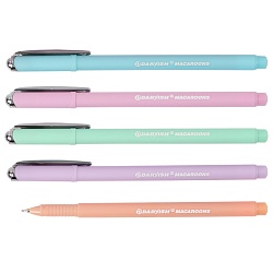 ручка шар. синяя macaroons