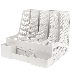 лоток вертикальный 4 отделения белый