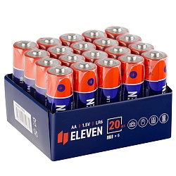 батарейка eleven aa (lr6) алкалиновая  1,5в