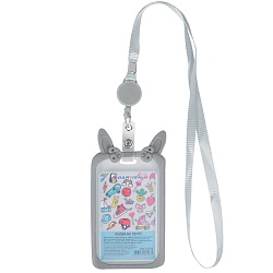 бейдж на ленте с рулеткой вертикальный 