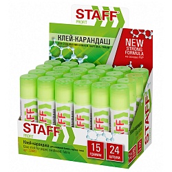 клей-карандаш 15гр staff pvр-основа