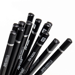 карандаш ч/г корпус трёхгранный чёрного цвета нв