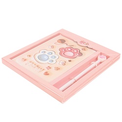 Блокнот 13*18см 50л в клетку + ручка "Meow"