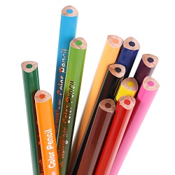 карандаши 24цв трехгранный корпус "весёлые животные"