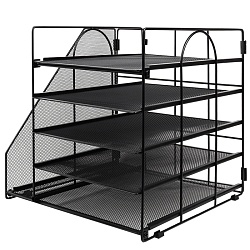 лоток металлический 1 отделение 5 секций цвет чёрный