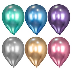 шар воздушный 12" хром  ассорти 25шт/уп