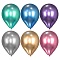 шар воздушный 12" хром  ассорти 25шт/уп