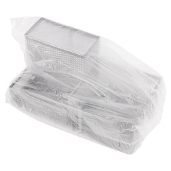 органайзер настольный металлический 3 отделения серый