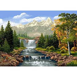 набор для творчества "рисование по номерам" 30*20см  красивый пейзаж