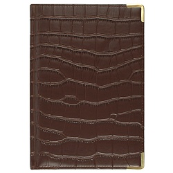 ежедневник недатированный  а5 152л impact (темно-корич) обложка искусств. кожа , золотой срез мет.уг
