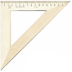 треугольник 18см 45° деревянный