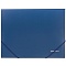 папка на резинке а4 "brauberg" 500мкм синяя