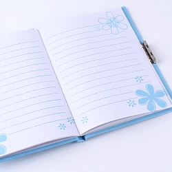 Блокнот подарочный  11*15см 50л "Динозаврик" на замке с ручкой (4вида)