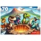 пазлы   70 элементов динозавры у кратера