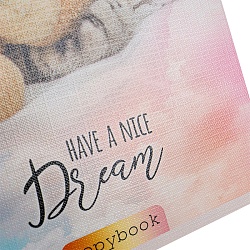 тетрадь  96л кл. "кошачья нежность" обложка лён