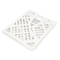 лоток вертикальный 3 отделения сборный белый