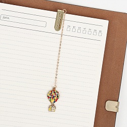 закладка металлическая "воздушные шары с домом"