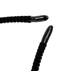 ободок чёрный для волос с ушками стразы 