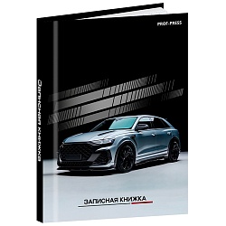 книжка записная  а7  64л "серебристая машина-2" 7бц, глянц.лам.