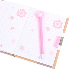 Блокнот A5  50л "Милые лапки" с ручкой гелевой синей