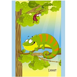 Блокнот А7  16л "Попробуй, поймай" на скрепке