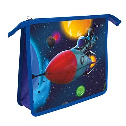 папка для тетрадей а5 на молнии "в космосе"