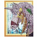 Алмазная мозаика (живопись) "Darvish" 40*50см  Единорог