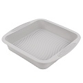 Форма для запекания квадратная серая