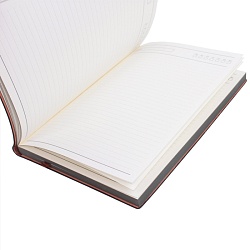 ежедневник а5 недатиров. 100л обложка кож.зам. чёрная