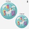 тарелка бумажная "happy birthday" 20шт.(d-18см*10шт+d-23см*10см) в наборе (5 видов)