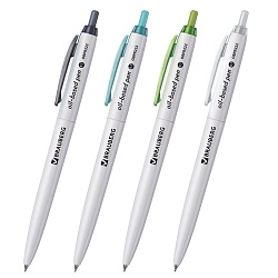 ручка автоматическая шар. синяя  brauberg "sky white" 