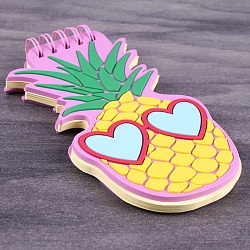 Блокнот фигурный 7*13см 50л "Ананас" на спирали