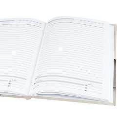 ежедневник недатированный  а5 136л. "минималистичный ежедневник" лён горячая фольга