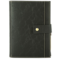 ежедневник а5 недатиров. 120л "darvish" обложка к/з (3 цвета) на застежке, с двумя отделениями