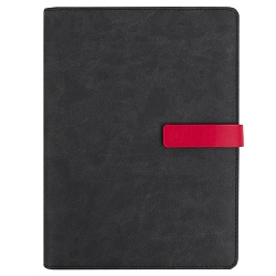 ежедневник а5 недатиров. 100л обложка кож.зам. на кольцах с магнитной застёжкой