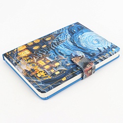 Блокнот 12,5*17,5 см 96л на магнитной застёжке "Звёздная ночь"