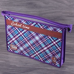 папка для тетрадей  а4  на молнии school time