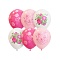 шар воздушный 12" пастель + декоратор  "розы"  25шт/уп
